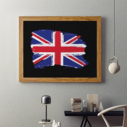 Zászló Egyesült Királyság Gyémánt Festmény Készletek Képkeret 5D DIY Teljes Gyakorlat Strasszos Művészeti Fali Dekor, hogy
