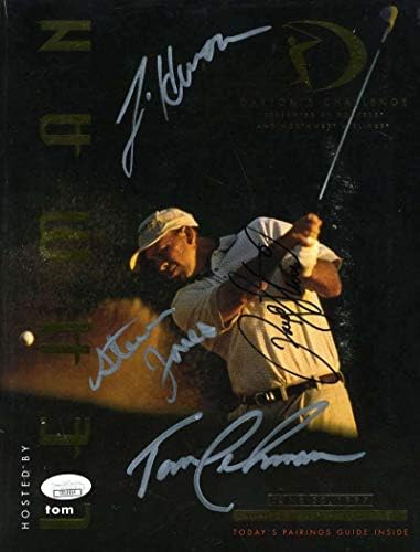 Payne Stewart Szövetség Coa Autogramot Program Kézzel Aláírt X4 Hiteles - Dedikált Golf Magazin