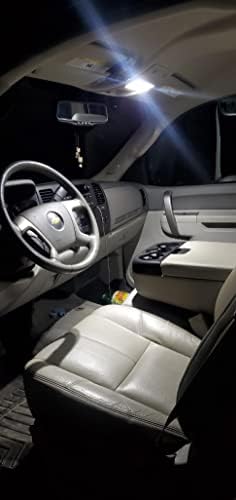 BRISHINE Rendkívül Fényes Fehér Belső Kupola Térkép LED Izzók Kompatibilis Chevy Silverado C1500 K1500 Pickup & GMC Sierra