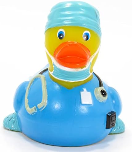 Sebész Kék Orvos Gumi Kacsa Fürdő Játék | elsősegélynyújtó Kedvenc | Súlyozott, Zárt, Biztonságos, Úszó | 100 a Stílusok Választottam