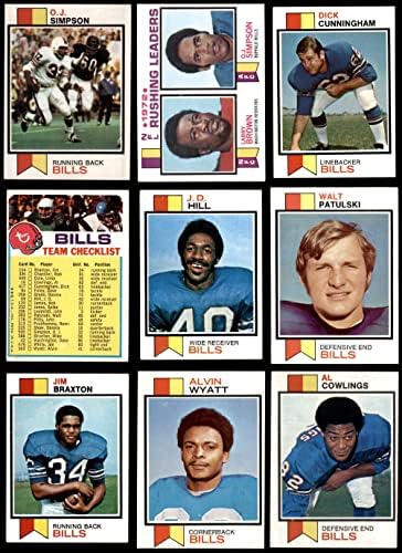 1973 Topps Buffalo Bills Csapat készen áll Buffalo Bills (Set) EX/MT+ Számlák