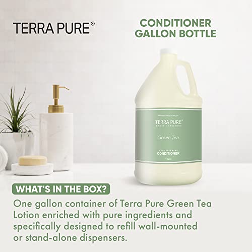 Terra Tiszta Zöld Tea Hotel Kondicionáló | 1 Gallon | A Vendéglátás & vendégházak, hogy Utántöltő Adagolók (Egyetlen Gallon)