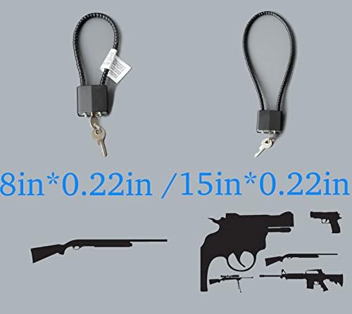 Lockforall Kábel Fegyvert, Zárak, Kulcsok - Kulcsos Egyformák 15 Kábel Pistols, Pisztolyok, Puskák, valamint a Sörétes puska, Haza Tároló