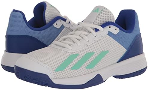 adidas Courtflash Tenisz Cipő, Fehér/Impulzus Menta/Világos Kék, 12.5 MINKET Unisex kisgyerek