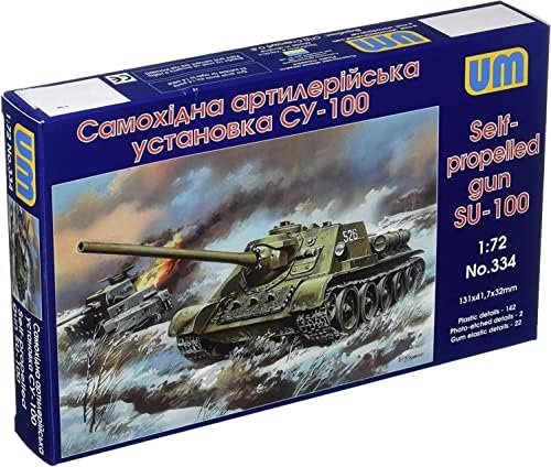 Unimodel UUU72334 1/72 Szovjet Hadsereg SU-100 Anti-Tank Önjáró löveg Műanyag Modell