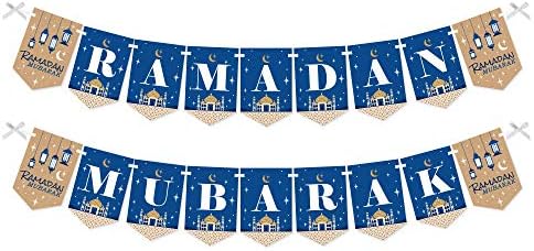 Ramadán Mubarak - Sármány Banner - Parti Dekoráció - Ramadan Mubarak