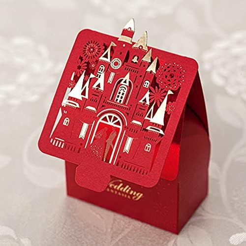 VALICLUD Menyasszony Ajándék 10db Édesség Doboz Kastély Design Karton díszdobozban Party Esküvői Szívességet Ajándéktárgyak Doboz Fesztivál