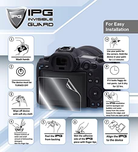 IPG A DJI Osmo Akció 3 Standard Combo Kamera képernyővédő fólia (2 db) Láthatatlan Képernyő Őr -, HD Minőségű/öngyógyító/Bubble -Ingyenes