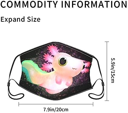 axolotl 3 db Hideg Állítható álarcok, a szűrők, a Szájat Borító maszkot 0 Szűrő