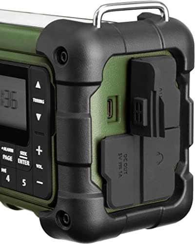 Sangean MMR-99 AM/FM-RBDS/Bluetooth/AUX/Időjárás/Multi-Alapú Digitális Hangolás Sürgősségi Rádió, Zöld Erdő