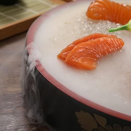 Kerek Japán Sushi Lemezek Beállítása Száraz Jég Műanyag Tálca Hideg Mártogatós Tál Molekuláris Konyha Étel Különlegesség Hotel
