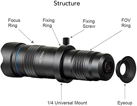 NYÁLKÁS Optikai Telefon Kamera Lencséje HD 28X Telefotó Zoom Objektív Monokuláris Mini Képkeret, Állvány az Összes Okostelefon