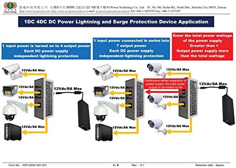 IO-Power Technológia 5db MOQ Ár [Szentelt Villám Terület] - IOP-SELP-1P10KA-C - Ethernet Villám Védelem Túlfeszültség Védő