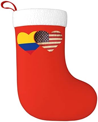 Cutedwarf Kolumbia Zászlót, Amerikai Zászló Karácsonyra Karácsonyi Dekoráció Klasszikus 18 Cm Kandalló Zokni