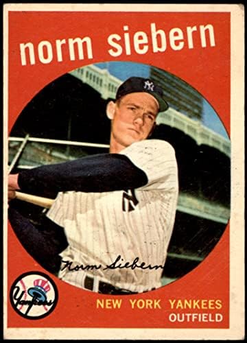 1959 Topps 308 Norm Siebern New York Yankees (Baseball Kártya) JÓ Yankees