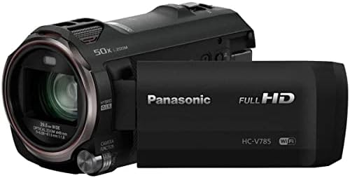 A Panasonic HC-V785K Full HD Videokamera a 20x Optikai Zoom Csomag Corel PC-Szerkesztő Szoftver Suite, 64 gb-os SD Memória Kártya, Váll Táska,