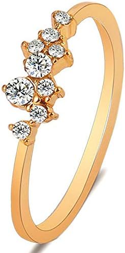 Esküvői Zenekar, a Nők Szimulált Gyémánt Eljegyzési Gyűrűt a Nők Cirkónia eljegyzési Gyűrű Ékszer Kiegészítő Szorongás Gyűrűk
