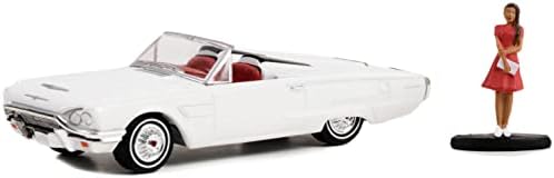 1965 Thunderbird Kabrió Fehér Nő Ruha A Hobbi Bolt Sorozat 14 1/64 Fröccsöntött Modell Autó Greenlight 97140 B