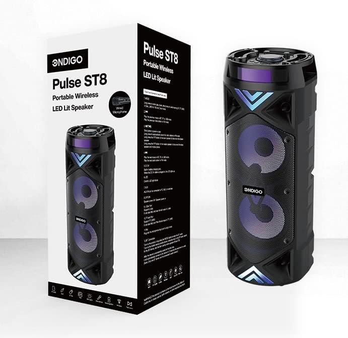 ONDIGO Pluse ST8 Hordozható Vezeték nélküli Hangszóró LED