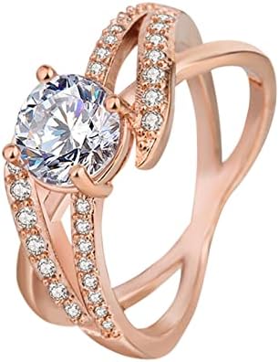 Rózsa Alakú Arany Gyűrű Gyémánt Strasszos Gyűrű Elegáns Geometria Strasszos Gyűrű Teljes Gyémánt Gyűrű a Nők Kreatív Ajándékok