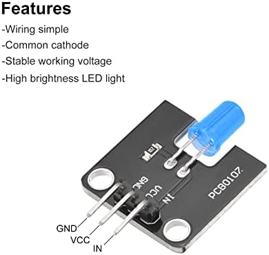 MECCANIXITY Mini Lámpa LED Kijelző Modul LED Tábla Kék DC 3.3-5V DIY Projekt