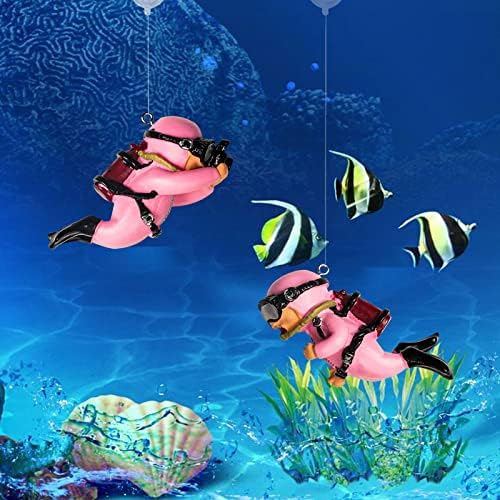Úszó Akvárium Dekoráció 2DB akvárium Tartozékok Aranyos Úszó Eszköz akvárium Dísz Rózsaszín, Kövér Ember Búvár Kis Rajzfilm Figura Alkalmas