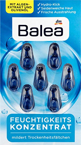 Balea Hidratáló Koncentrátum - Hidratáló Olaj Arc Kapszula, tengeri Alga Kivonat, E-Vitamin, Olíva Olaj, 2 x 7 db, Németország