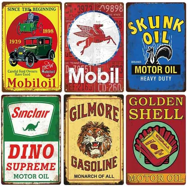 12 Db Reprodukálni Vintage gázolaj Autó Adóazonosító Jel, Otthon, Bár Barlang Garázs Decor (wm Penn)