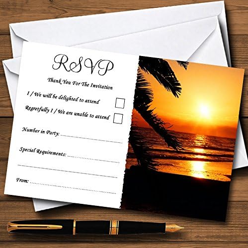 Gyönyörű Florida Sunset Beach Személyre szabott MEGHÍVÓ Kártya