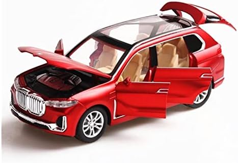 LURB Méretarányos Autó Modell X7 Szuper Autó, játékautó, Modell Alufelni Vissza Ajándék Off-Road Jármű 1/32 Aránya (Szín : Piros)