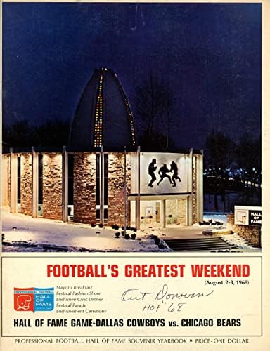 Művészeti Donovan Aláírt 1968 Futball Legnagyobb Hétvégi Magazin Beckett 38060 - Dedikált NFL Magazinok