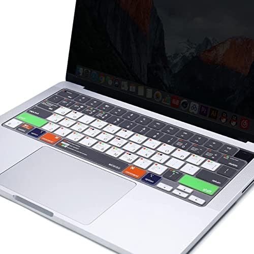 MOSISO Keyboard Cover Kompatibilis MacBook Air 13.6 M2 A2681 2022 2023 & Kompatibilis MacBook Pro 14/16 M2 M1 A2779 A2442 A2780