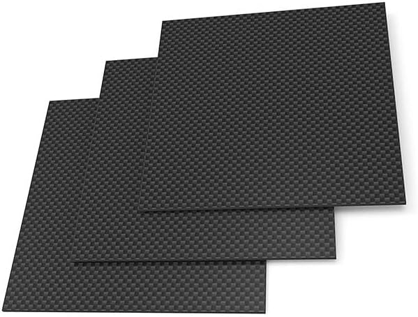 400x500MM, Sima, Fényes, Matt Igazi Szénszálas Lemez Panel Lap Lemez 0.25-5mm Vastagságú Kompozit Keménységű Anyag RC - (Szín: 5,5