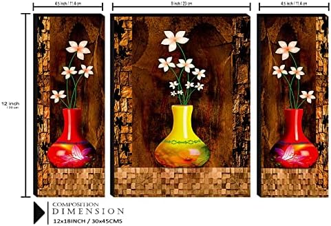SAF 3 Preety virágcserép UV Texturált Egyéni adeshive Haza Dekoratív Ajándék Festményt 18 Inch X 12 Inch SAF-JM4951(color2,Vallásos;Számok;Virágos)