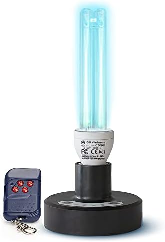 Fekete Mágia 3D-s Ózon UV-Fertőtlenítő UVC Lámpa Lámpa Időzítő | UV-Fertőtlenítő Lámpa Izzó Távirányítóval 25 W | UV Fertőtlenítés