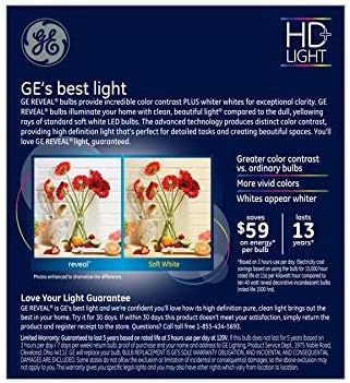 GE Mutatják 40 Wattos EQ Szín-Növelő Szabályozható Gyertya Izzó (3 Csomag)