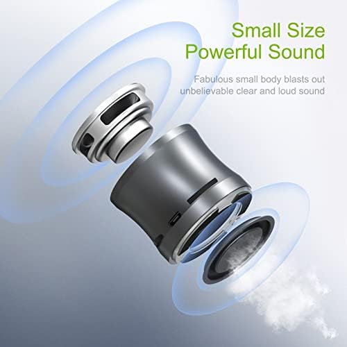 EWA A109mini Bluetooth Hangszóró, bass Radiátor, Megerősített Impactive Bass, Hordozható Hangszóró, Tökéletes Utazási Vezeték nélküli Hangszóró-a