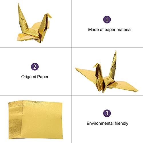 NUOBESTY Prémium Csomagolópapír 100 10cm Origami Paper Craft, A Gyerekek Csillogó Összecsukható Papírokat Lap Karácsonyra
