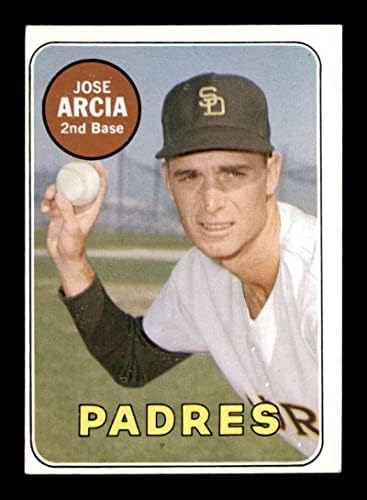 473 Jose Arcia WL - 1969 Topps Var Baseball Kártyák (Csillag) Osztályozott EX+ - Baseball Asztalon Dedikált Vintage Kártyák