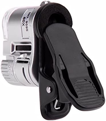 LIRUXUN Egyetemes 60X Mobiltelefon Mikroszkóp Makró Objektív Zoom Micro Kamera Clip LED-es Telefon Lencse