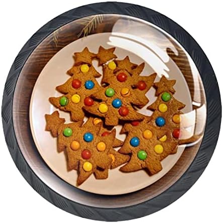 Fiók Kezeli Csokoládé Bean karácsonyfa Cookie-k RV Irodában, Otthon, Konyha, Szekrény, Komód Szekrények Hardver Fiókok Üveg Szekrények Szórakoztató