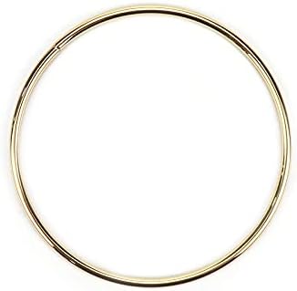 Quluxe 5 Hüvelykes álomfogó Gyűrű Fém Karika Makramé Gyűrű Kézműves, Makramé, valamint álomfogó Kellékek - Arany (Csomag 20)