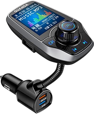Bluetooth FM Transmitter & Telefon Csatlakoztatási Autó, Kéz nélküli Hívás, Rotációs Telefon Tartót a Szélvédőre/Dashboard