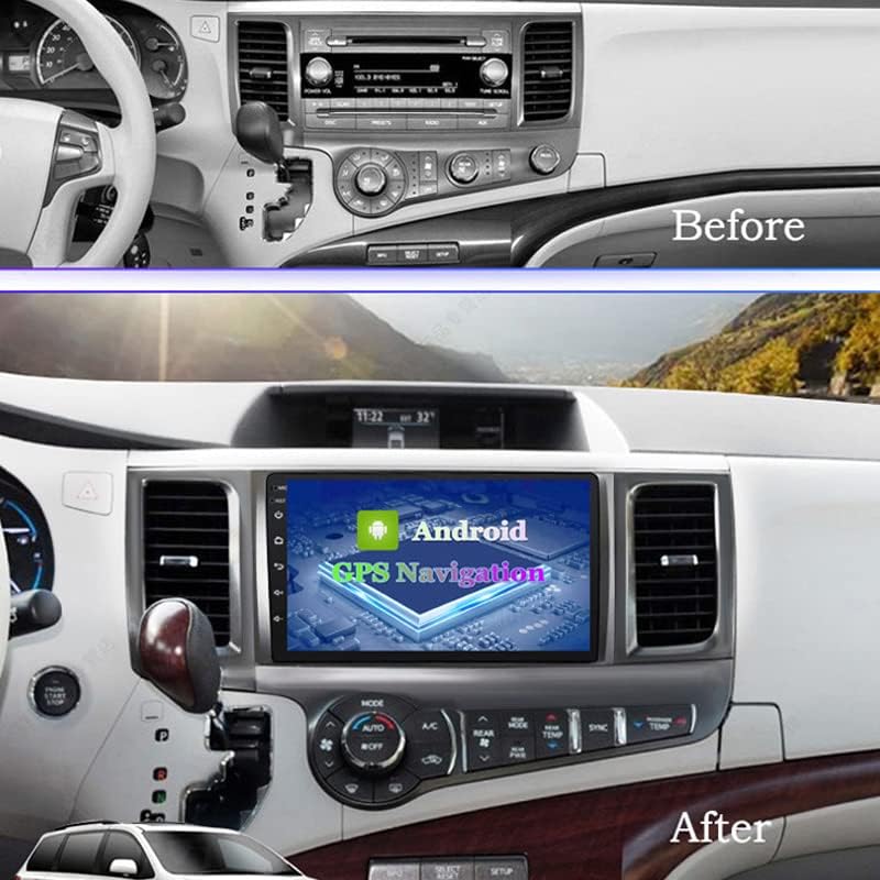 a Toyota Sienna 2010-2014 Android12 Rádió autós GPS Navigáció DVD-Lejátszó, Multimédia Lejátszó, Hifi fejegység Rádió magnóra