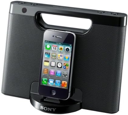Sony RDPM7IP 30-Pin-iPhone/iPod Hordozható Hangsugárzó Dokkoló (Fekete) (Megszűnt Gyártó által)