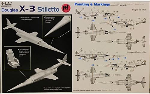Sárkány Modellek Douglas X-3 Stiletto Repülőgép, 1:144 Skála, Dupla Csomag