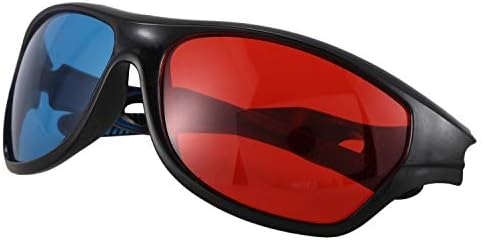 YHJIC 5X Piros, Kék Anaglif Dimenziós 3D Vision Szemüveg a TV-Játék DVD