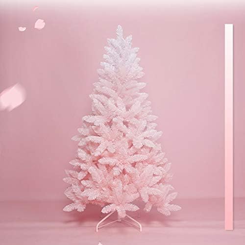 YUMUO Mesterséges Csuklós karácsonyfa,Rózsaszín Gradiens Színes karácsonyfa, Fém Összecsukható Állvány,Nyaralás, Szezonális Dekoráció-Rózsaszín