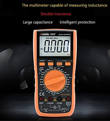 WDBBY 9808+ Nagy Pontosságú Digitális Multiméter 2000uF capacimeter 20MHz Frekvencia Hőmérséklet, valamint induktivitás Mérése a