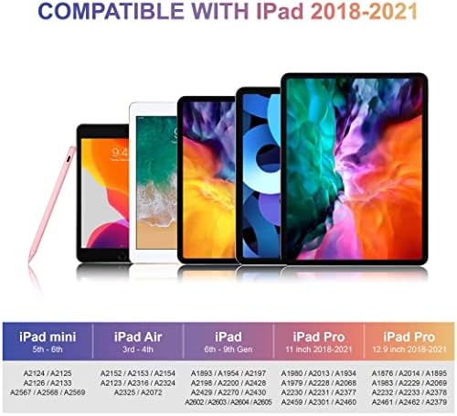 Stylus Toll iPad, Aktív Ceruza Kompatibilis ipad Pro 11/12.9 Inch 2018-2022, iPad 6/7/8/9., az iPad Mini 5/6-án, az iPad Air
